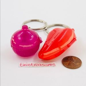 Tupperware mini keychain set of 2 new rare tinietreasures